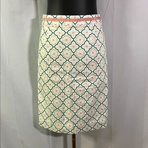 NWOT Sweet Salt Ivory Pink & Green Printed Pencil Skirt